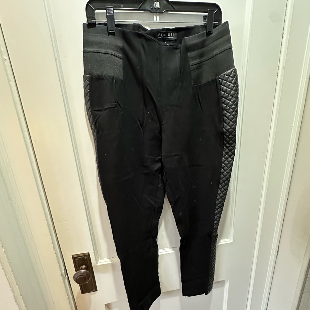 Eloquii Black Quilted Women’s Leggings